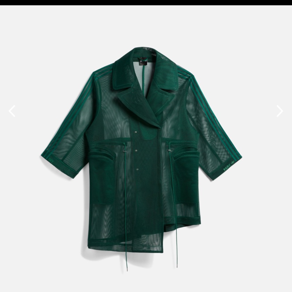 Adidas x Ivy Park Green Mesh Coat